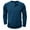 Dark Blue, variant on Hiiyo Men's Cotton Henley T-Shirt Solid Color Long Sleeve T Shirt Undershirt, Grey