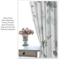 thumbnail image 5 of Eucalyptus Curtains Green Leaves Branches Spring Botanical Blackout Print Rod Pocket Window Drapes for Bedroom Living Room 42x54in, 5 of 6