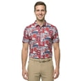 thumbnail image 6 of Birdie Bound Men's and Big & Tall Pop Art America 250 Golf Print Polo Shirt, Sizes XS-4XLT, 6 of 6
