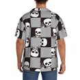 thumbnail image 7 of PAYOHTO Square Skeleton Mens Hawaiian Casual Short-sleeved Shirt Tropical Summer Beach Button Down Shirts, 7 of 7