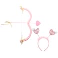 thumbnail image 2 of KAKOWELY 1 juego de diadema de Cupido para fiesta de San Valentín, arco y flecha de Cupido, diadema de corazón de Cupido para cosplay y decoraciones, accesorios únicos para juegos de rol, 2 of 4