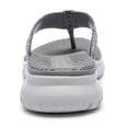 thumbnail image 2 of Informales gran tamaño con cuña deportiva y chanclas simples para mujer (Gris 40)【H1109-1】, 2 of 9