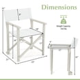 thumbnail image 3 of Gymax 2PCS Folding Director Chair w/ Acacia Wood Frame & Machine Washable Oxford Fabric, 3 of 8