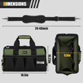 thumbnail image 2 of Bolsa para herramientas UUP de 45 cm con 16 bolsillos, tela Oxford impermeable, 2 of 7
