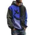 thumbnail image 2 of Yaoyar Halloween Hoodie for Men Funny Pumpkin Face Hooded Sweatshirts Scary Skull Long SLeeve Tops Holiday Costumes, 2 of 3