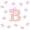 Pink B, variant on Meiyoeat Cartoon Glitter Print Bow Twin Comforter Sets for Women Kids, Kawaii Monogram J Bedding Set, Pink, Pink Reversible, 2 Pieces