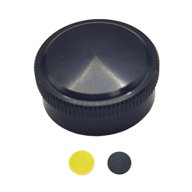Tapa de perilla de tensión de carrete de aleación de aluminio, accesorios para carrete de pesca, componentes ligeros para reparación, mantenimiento y Negro