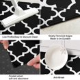 thumbnail image 3 of Black and White Geometric Lattice Pattern Kitchen Rug Mat,Kitchen Runner Rugs Non Skid Washable,Decorative Kitchen Floor Mats for Kitchen,Sink,Laundry,17"X47", 3 of 5