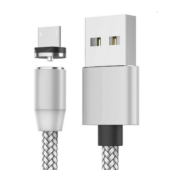 pitrice Indicateur Led Câble de Charge Rond à 360 Degrés Cordon Tressé en Nylon Universel pour Téléphone avec Connecteur Type-c