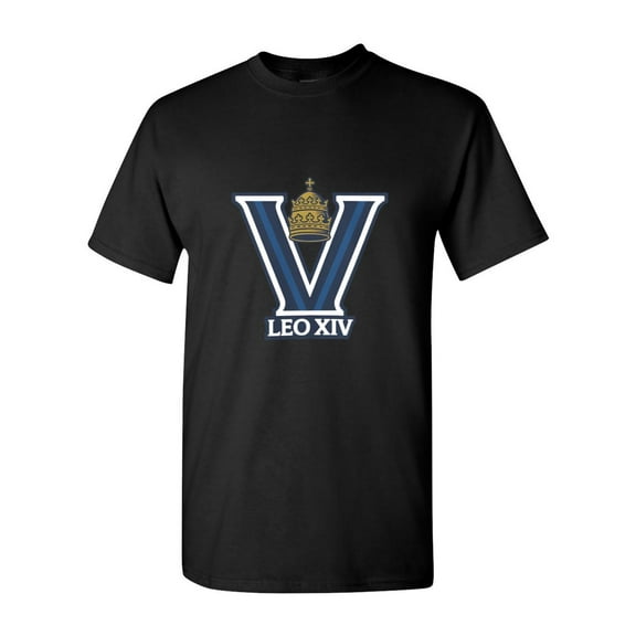 Pope Leo XIV Villanova Catholic Religious Tribute Fan Gear Papal Conclave Tee T-Shirt V60360, for men & women, up to size 5XL