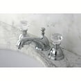 thumbnail image 1 of Kingston Brass Celebrity Widespread Lavatory Faucet with Crystal Handle, Chrome, 1 of 2