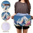thumbnail image 3 of Yayeee Canvas Storage Basket with Handles for Shelves Fabric Bins Closet Organizer, Abstract Snow Mountain, 3 of 8