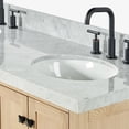 thumbnail image 3 of Ariel A060dcw5ovo Cambridge 60" Free Standing Double Basin Vanity Set - Oak / Carrara, 3 of 7
