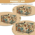 thumbnail image 7 of Renewold Toaster Oven Dust Cover with Storage Pockets Stain-Resistant Dust Protection Rectangular Microwave Oven Small Appliance Cover Case, 22.5 x 18.5 x 13 Inches, Boho Mandala Flower Vintage, 7 of 7