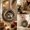 Dark Gray, variant on Arghm 3D Carved Christmas Ornaments - Forest Animal Hanging Decor for Holiday Tree, Wreath, and Home, Ideal for Festive Gifts and Seasonal Display