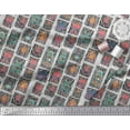 thumbnail image 3 of Soimoi Silk Fabric Woodgrain Texture & Cartoon Machine Hardware Decor Fabric Printed Yard 42 Inch Wide, 3 of 3