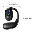 thumbnail image 3 of Oggfader Wireless Earbuds Bluetooth 5.3 Ear Hanging Ear Non In Ear Power Digital Display HD Call Wireless Earphones Black, 3 of 8