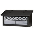 thumbnail image 1 of Americas Finest Lighting AF-3072-TB-WW Window 1 Horizontal Mailbox, Wispy White - Textured Black, 1 of 1