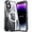 Black, variant on Metal Magnetic Case for iPhone 16 [Compatible With Magsafe Ring & Safety Lock] [Metal Frame Bumper] [Integrated Camera Lens Protector] Shock-Absorb Case, Transparent Back Cover,Purple