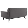 thumbnail image 5 of Tufted Loveseat Sofa, Velvet, Grey Gray, Modern Contemporary Urban Design, Living Lounge Room Hotel Lobby Hospitality, 5 of 7