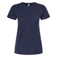 thumbnail image 5 of Tultex Short Sleeve Women's Fine Jersey T-Shirt, Classic Fit Crewneck Tee, Navy, L, 5 of 5
