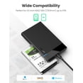 thumbnail image 3 of UGREEN 2.5 Inch Hard Drive Enclosure, USB C 6Gbps SATA SSD HDD Case, External Drive Adapter with UASP for Laptop, PC, TV, PS4, 3 of 7