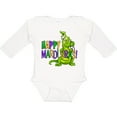 thumbnail image 3 of Inktastic Happy Mardi Gras Big and Little Alligators with Beads Boys or Girls Long Sleeve Baby Bodysuit, 3 of 5