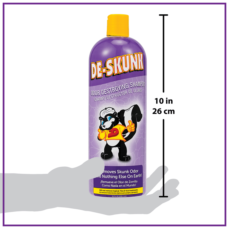 De Skunk Odor Destroying Shampoo for Dogs 32 oz