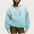 thumbnail image 4 of NMMUED Sweatshirt with Dog Pouch Baggy Hoodie Pet Carrier Sweatshirt Soft Hoodies for Women Pet Carrier Hoodie Loose Sweatshirts for Women Sweatshirt with Cat Pouch Light Blue M, 4 of 7