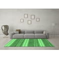 thumbnail image 3 of Ahgly Company Indoor Round Abstract Emerald Green Modern Area Rugs, 6' Round, 3 of 4
