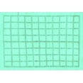 thumbnail image 1 of Ahgly Company Machine Washable Indoor Rectangle Solid Turquoise Blue Modern Area Rugs, 2' x 4', 1 of 4