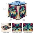 thumbnail image 3 of Wolf Foldable Toy Box Storage Cubes Storage Basket with Handle, 10.8"x10.5"x10.6", Large Capacity, 3 of 6
