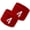 4, variant on COUVER Embroidered White Number 7 Red Terry Cotton Athletic Wristbands 1 Pair (Mens)