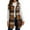 10# Khaki, variant on Fshiont Women's Plaid Vest Christmas Cardigan Winter Fall Flannel Vest Sleeveless Blazer Jacket Long Shacket Vest Black M