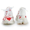 thumbnail image 4 of I Love You Letters Love Heart Walking Shoes for Men Woman Lightweight Tennis Fashion Elastic Sports Shoes Cushion Basketball Shoes, 4 of 7