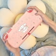 thumbnail image 6 of KOMI Protective Case Design for Switch Lite, TPU Cover Case Cute Rabbit Animal Pattern Shock-Absorption Design Hard Cover with 2 pcs Thumb Grips - Pink 3 Rabbit, 6 of 9