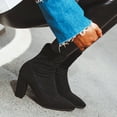 thumbnail image 5 of Herrnalise Women's Fashion Leopard Print Pullover Boots Socks Boots Ankle Boots,Clearance, 5 of 9