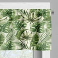 thumbnail image 3 of Ambesonne Leaves Window Valance, Hawaiian Elements in Green, 54" X 18", Green Cream Pale Green, 3 of 5