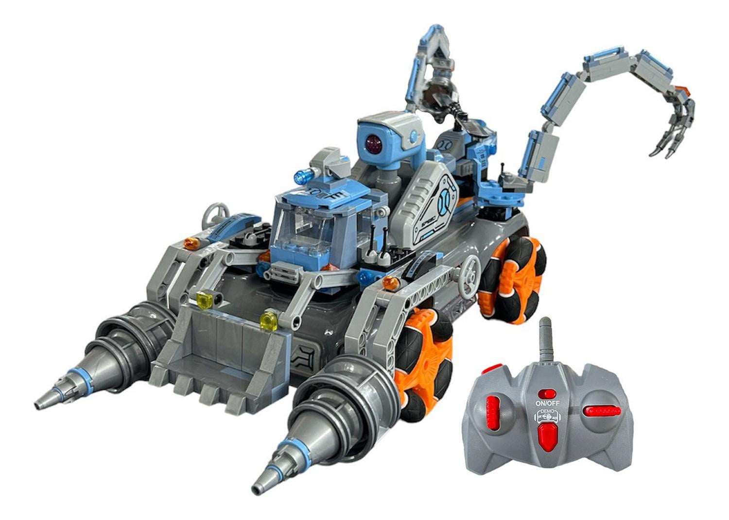 Bloques De Construcción Para Armar Carro De Control Remoto gris