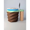thumbnail image 6 of Fusion Layer 3D Ice Cream Cone Ice Cream Pint Holder Mug Sleeve for Standard 16 oz Pints Reusable Freezer Friendly, 6 of 10