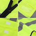 thumbnail image 5 of Chaleco de seguridad (paquete de 2), chaleco reflectante con 5 bolsillos y cremallera frontal, chaleco de trabajo de alta visibilidad para correr, andar en bicicleta, motociclismo, caminar y trabajar,, 5 of 5