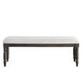 thumbnail image 4 of Pemberly Row Modern Transitional Washed Espresso Wood Dining Bench, 4 of 7
