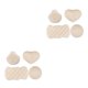 thumbnail image 4 of Vogacara 1 juego de herramientas de limpieza Esponjas de limpieza convenientes Fácil de usar Esponja de belleza útil para el desmaquillador de Blanco 2piezas, 4 of 6