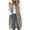 Khaki, variant on Womens Long Jacket Trendy Color-blocking Plus Size Fleece Long Sleeve Hooded Outerwear Fall Winter Thick Warm Soft Lightweight Casual Comfortable Plush Coat
