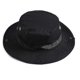 thumbnail image 1 of Sombrero tipo Boonie Bucket para exteriores, pesca, caza, ala ancha, malla, negro, gorra para el sol, 1 of 1