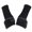 Black, variant on GROFRY 1 Pair Women Gloves Knitted Fingerless Thumb Hole Plush Splicing Solid Color Keep Warm Clothing Accessories Arm Sleeves Lady Mittens for Autumn Winter