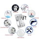 thumbnail image 1 of Soporte de ducha, soporte de ducha, no es necesario taladrar agujeros para instalar pegamento fuerte con agujeros para montaje con tornillos, el soporte se puede ajustar 90 grados, plata de fuerte adherencia ShuxiuWang 8390605248764, 1 of 1
