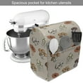 thumbnail image 2 of Mushroom Stand Mixer Cover, Botanical Theme Different Kind Forest Fungi Pattern Vegetable Food, Kitchen Appliance Organizer Bag Cover with Pockets, 5 Quarts, Pale Tan and Multicolor, by Ambesonne, 2 of 4