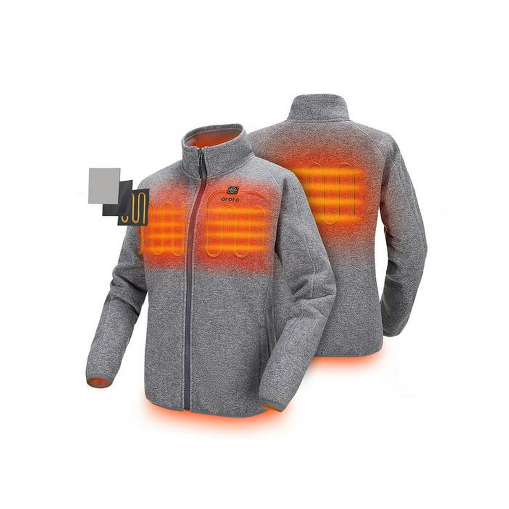 ORORO - ORORO Women’s Heated Jacket-Full Zip Fleece Jacket with Battery ...