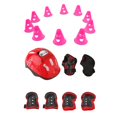 thumbnail image 1 of 1 Unidad de Casco con Muñequera y Codillera + Rodillera Suministros de Montañismo Multiusos Ligero rojo Zulema Casco de patinaje sobre ruedas para niños, 1 of 8